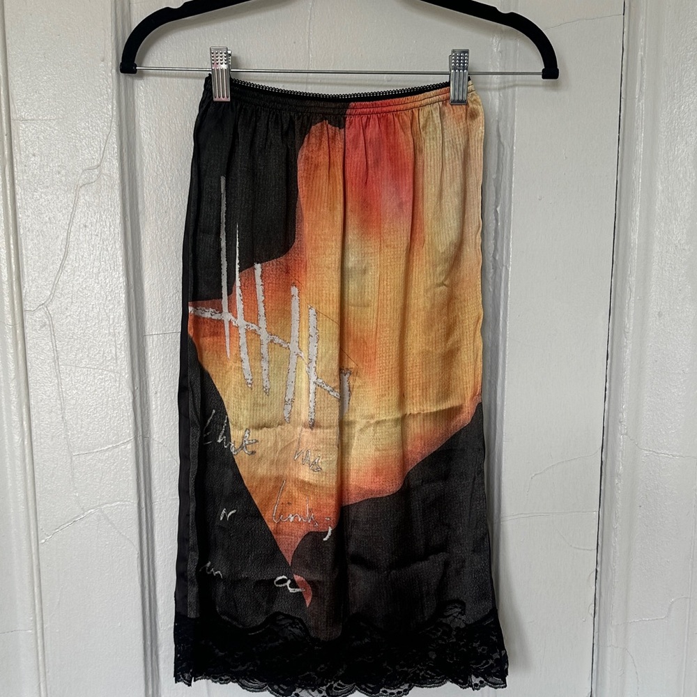 Brand New ASOS Black and Orange Women's Skirt